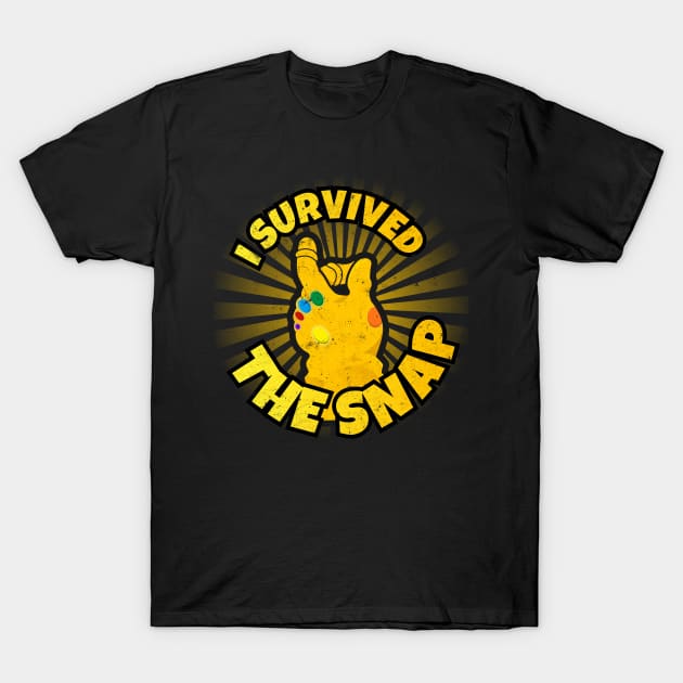 I Survived the Snap T-Shirt by duckandbear